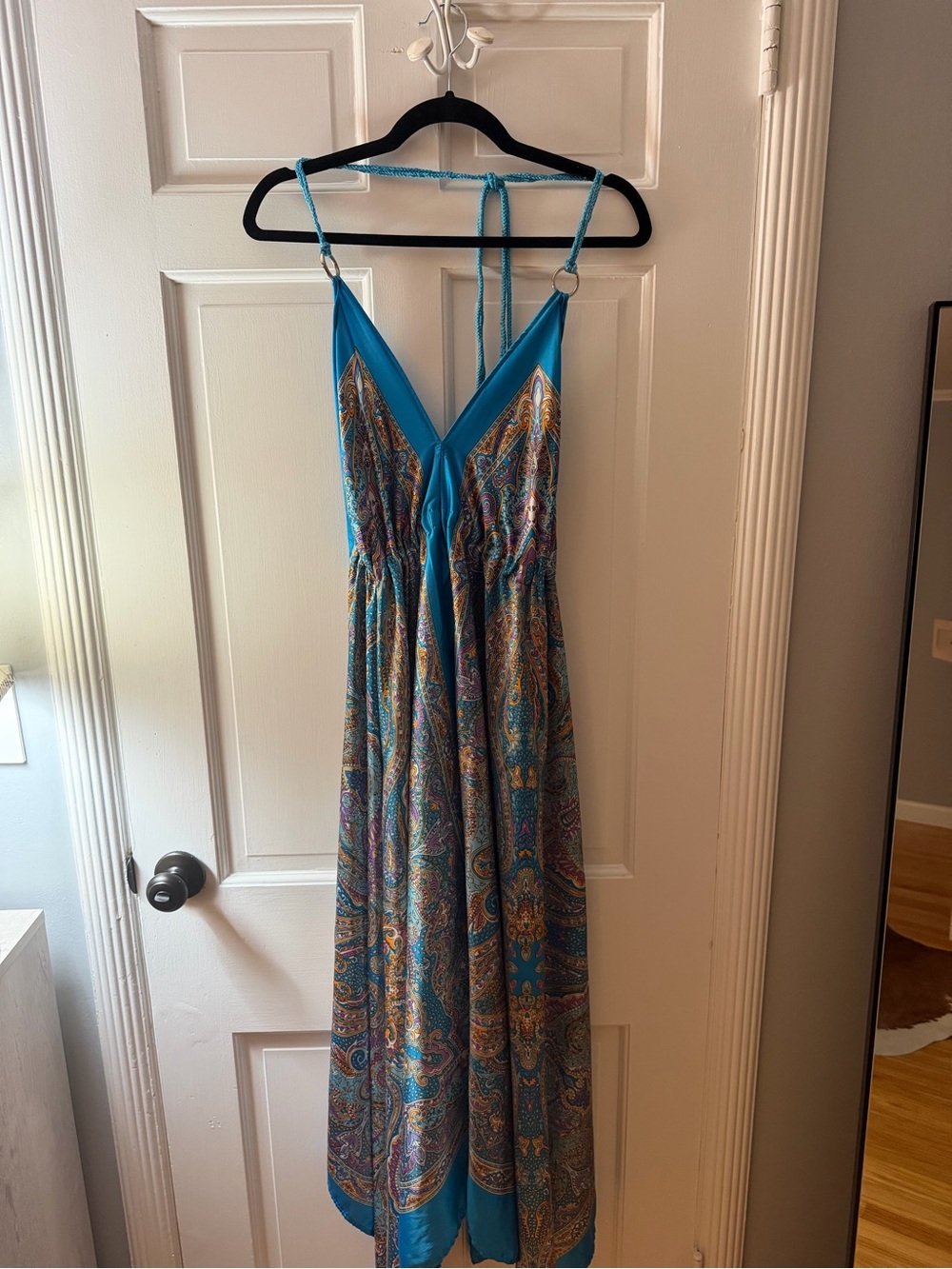 Boho Paisley Maxi Dress - Women